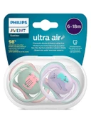 Philips Avent SCF085/18 Ultra Air Emzik 6-18 Ay 2li Kız - 1