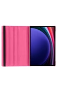 Galaxy Tab S10 Ultra Uyumlu 14,6 inç Fuchsia 360 Dönebilen Standlı Kılıf - 8