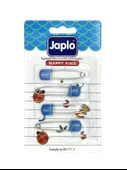 Japlo Emniyetli Çengelli Bebek İğnesi 4'lü - Mavi - 1