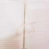 Hediyelik Metal Kalem ve Çizgili Deri Defter - 2