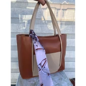 1 Sınıf Kesme Deri Fularlı Yeni Trend Model Çanta thumbnail 3