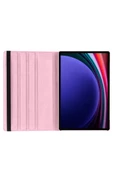 Galaxy Tab S10 Ultra Uyumlu 14,6 inç Fuchsia 360 Dönebilen Standlı Kılıf - 3