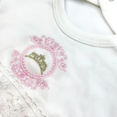 Sema Baby Prenses Lüks 5 Parça Hastane Çıkışı Zıbın Seti - 2