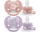 Philips Avent Ultra Soft Yumuşak 2li Emzik 0-6 Ay - Kız SCF091/09 - 2