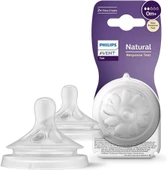 Philips Avent Natural Response 2'li Biberon Emziği, 2 Numara, 0 Ay+ - 1