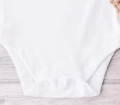 Sema Baby Prematüre Yarım Kol Penye Çıtçıtlı Badi - Beyaz - 3