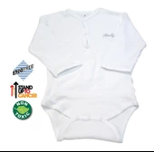 Sema Baby Uzun Kol Kaşkorse Badi (Body) - Beyaz  6-12 Ay - 1