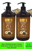 Naturix Siyah Sarımsak Özlü Saç Bakım Kremi 2'li Eko Paket 500 Ml - Saç Dökülmesine Karşı Doğal Bakım - 1