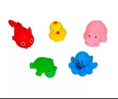 Sozzy Toys Neşeli Banyo Oyuncakları Sevimli Hayvanlar 5'li - 1