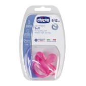 Chicco Physio Soft Silikon Emzik 12 Ay Pembe - 1
