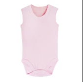 Sema Baby Jakarlı Askılı Badi (Body) - Pembe 9-12 Ay - 1