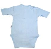 Sema Baby Yarım Kol Kaşkorse Badi (Body) - Mavi  6-12 Ay - 2