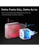 Spigen ArcStation Pro GaN 452 45W 2 Port USB-C Güç Adaptörü Beyaz ACH03717 - 3