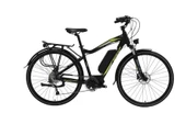 BİSAN E-CITY ELEKTRİKLİ ERKEK ŞEHİR BİSİKLETİ 48CM HD 28 JANT 9 VİTES SİYAH YEŞİL - 1
