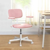 Teddy Ofis ve Çalışma Sandalyesi-Pembe 64x74-83x63 cm - 8