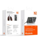 Mcdodo CH-5500 15W Magsafe Şarj Cihazı Ve Stand - SİYAH - 9