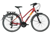 BİSAN STELLA CITY KADIN ŞEHİR BİSİKLETİ 45CM V 28 JANT 21 VİTES KIRMIZI SARI KIRMIZI - 1