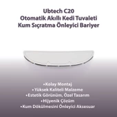 Ubtech UBTECH C20 Otomatik Akıllı Kedi Tuvaleti için Aparat/Buffle, Kum Sıçratma Önleyici - 4