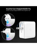 Spigen ArcStation Pro GaN 452 45W 2 Port USB-C Güç Adaptörü Beyaz ACH03717 - 9