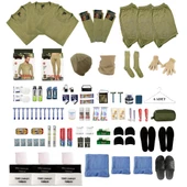 KARCAMP 3'lü Vip Kışlık Askeri Tıraş Malzemesi ile İç Çamaşır ve Temizlik Seti - 1