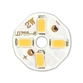 5730 6V 2W 20mm Beyaz 4 Ledli Modül  Aluminyum Pcb Lamba Aydınlatma Işık thumbnail 1