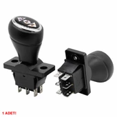 Joystick Kcd4 Anahtar Latch Siyah  İleri Geri Vites Kolu 16A 250V Akülü Çocuk Arabası Elektrikli Araç Oyuncak Switch Makine Motor Asansör Vinç Atv Gokart thumbnail 5