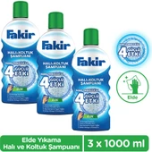 Fakir Nano Teknoloji ile Elde Yıkama Halı ve Koltuk Şampuanı 1000ml x 3 Adet - 1