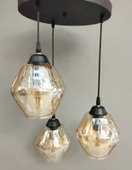 3 LÜ SARKIT MODERN CAM AVİZE - 1