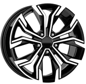 R1 Wheels 16 inç 5*114 ET40 Parlak Siyah Jant Takımı (J-2985) - 1