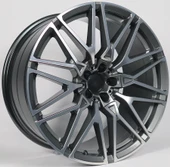 R1 Wheels 21 inç 5*120 ET43 Füme Jant Takımı (J-2952) - 1