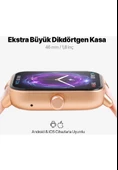 TTEC 2SW01RA TEMPUS 46 MM TFT EKRANLI DİKDÖRTGEN KASA AKILLI SAAT - 3