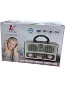 Meier M-111BT USB SD Destekli Kumandalı Şarjlı Bluetooth Nostaljik Radyo - 3