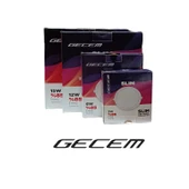 Gecem Yuvarlak Sıva Altı Led Panel Spot 15W 6000K - 2
