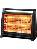 KUMTEL LX-2832 DELUXE SOBA TİPİ SİYAH ISITICI 1500W - 1