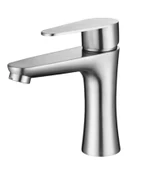 INOX LAVABO BATARYASI MAT GRİ PASLANMAZ GARANTİLİ MUSLUK PRİNÇ AÇ KAPA ERGONOMİK - 6