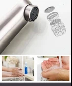 INOX LAVABO BATARYASI MAT GRİ PASLANMAZ GARANTİLİ MUSLUK PRİNÇ AÇ KAPA ERGONOMİK - 4