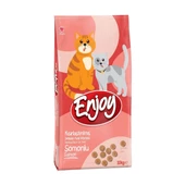 Enjoy Somonlu Kısırlaştırılmış Yetişkin Kedi Maması 10 kg - 1