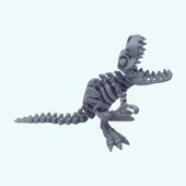 3D Hareketli İskelet Trex Oyuncak - Gri - 5