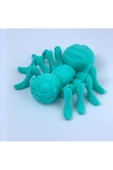 3D Hareketli Sevimli Örümcek Figürlü Oyuncak - Turkuaz - 6