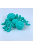 3D Hareketli Sevimli Örümcek Figürlü Oyuncak - Turkuaz - 1