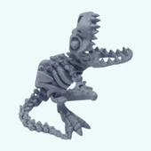 3D Hareketli İskelet Trex Oyuncak - Gri - 2
