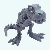 3D Hareketli İskelet Trex Oyuncak - Gri - 4