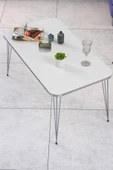 Zigon Sehpa Kr Ve Orta Sehpa Kr Set Gümüş Beyaz Tel - 3