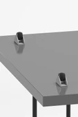 Yan Sehpa Tekerlekli Servis Sehpası HND Oval Beyaz - 3
