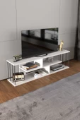 TV SEHPASI TV ÜNİTESİ RAFLI 140 CM GZD BEYAZ - 3