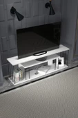 TV SEHPASI TV ÜNİTESİ RAFLI 140 CM GZD PLUS BEYAZ - 3