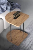 Yan Sehpa Tekerlekli Servis Sehpası HND Oval Atlantik Çam - 3