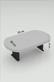 Yan Sehpa Ayarlanabilir Tepsi OVAL Dekoratif Modern Yatay Dikey Koltuk Sehpası BENDİR thumbnail 6
