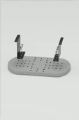 Yan Sehpa Ayarlanabilir Tepsi OVAL Dekoratif Modern Yatay Dikey Koltuk Sehpası CEVİZ - 4