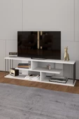 TV SEHPASI TV ÜNİTESİ RAFLI 140 CM GZD BEYAZ - 2